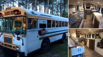This School Bus Was Transformed Into An Amazing Home 
